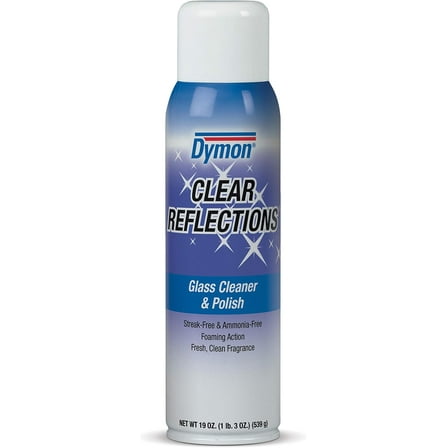 Dymon Clear Reflections Mirror And Glass Cleaner, 20 Oz Aerosol Spray, 12/carton