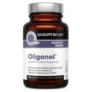Quality of Life Oligonol Premium Anti Aging Supplement-Supports Cardiovascular Health Youthful Skin, Circulation, Weight Loss, 30 Vegicaps (100mg)