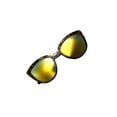 thumbnail image 5 of grinderPUNCH Womens Flash Color Mirror Lens Oversized Cat Eye Sunglasses, 5 of 6