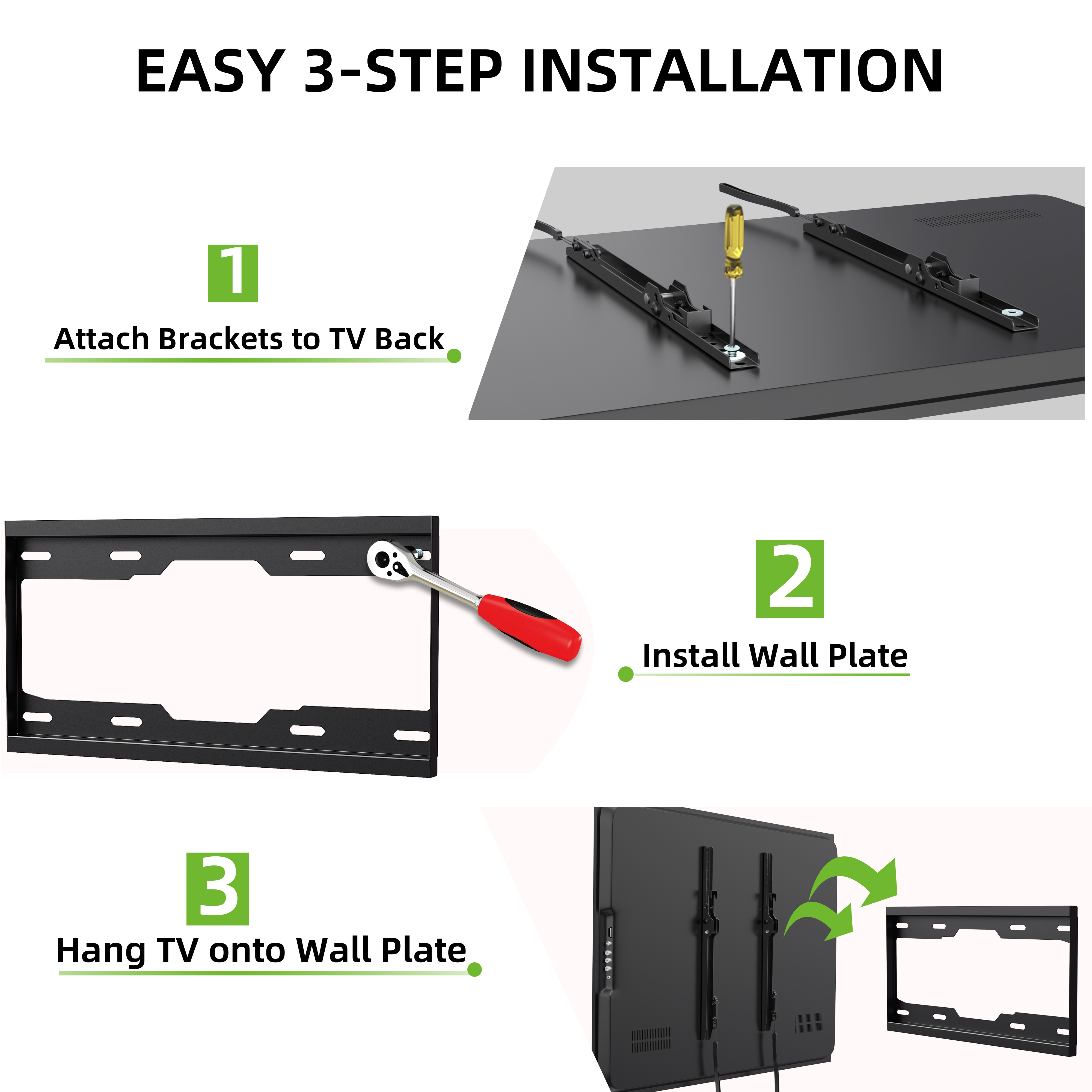USX Mount Low Profile TV Wall Mount, 26-70 Inches, Up to 99 lbs photo 2