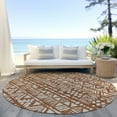 thumbnail image 6 of Addison Rugs Chantille Indoor/Outdoor Transitional Southwest Terracotta Washable Round Rug, 8' x 8', 6 of 6