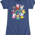 thumbnail image 3 of Peppa Pig - Peppa And Friends Rainbow - Girls Toddler And Youth Fitted Short Sleeve Tee, 3 of 5