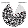 thumbnail image 2 of Rateoe Zebra Print Christmas Tree Skirt 36" for Xmas Holiday New Year Party Circle Tree Mat Ornaments Decoration, 2 of 7