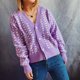 thumbnail image 4 of Pntutb moda mujer Casual cuello pico manga larga otoño suéter cárdigan blusa botón Pullver tops Pntutb Pntutb-3099, 4 of 5