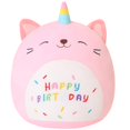 thumbnail image 1 of Peluche SQEQE con forma de unicornio y gato, 25 cm, regalo de cumpleaños, 1 of 6