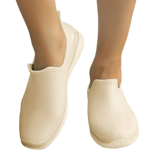 Waterproof Garden Shoe for Women Outdoor Slip On Rain Boots Rubber Rain Shoes Non Slip Short Ankle Booties