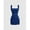 Dark Wash-M, variant on Dark Wash Square Neck Denim Bodycon Mini Dress