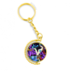 thumbnail image 1 of Llavero de Anillo de oro de metal Mujer mariposa romance Luna arbol, 1 of 3
