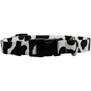 Yellow Dog Design Cow Cat Collar 3/8" Wide and Fits Necks 8 to 12", Cat