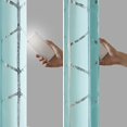 thumbnail image 3 of Raina Total Blackout Metallic Printed Window Panel Aqua 50x84, 3 of 4