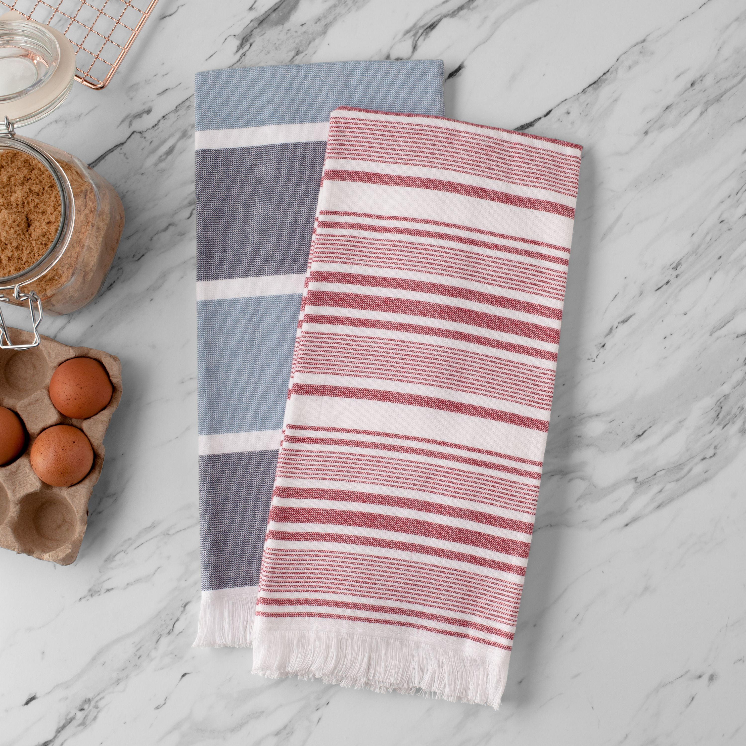 Better Homes & Gardens 3-Piece Oversized Culinary Kitchen Towel Set, Red  Mark - Yahoo Shopping