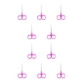 thumbnail image 3 of Tijeras para cejas Qarigey Rosa 10Conjunto, 3 of 6