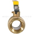 thumbnail image 3 of Midline Valve FxFLH1515GAS-5 Premium Brass Gas Ball Valve, with 1-1/2 in. FIP Connections (Pack of 5), 3 of 6