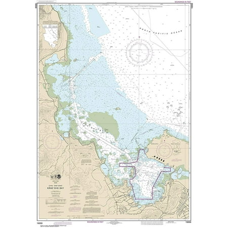 Pacific Coast Noaa Nautical Charts - NOAA Chart 19359 O'ahu East Coast Käne'ohe Bay: 44.91