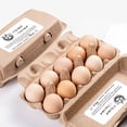 thumbnail image 4 of 160 Pcs Egg Carton Labels Washed Unwashed Chicken Egg Sticker PET Adhesive Egg Packaging Sticker for Box Container Farm Supplies 2x4 Inch DIY, 4 of 7