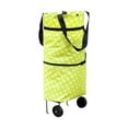 thumbnail image 5 of LHWEN Foldable Shopping Bag with Wheels Portable Grocery Cart Large Capacity Trolley Bag for Laundry Grocery Shopping Travel Picnic and Lightweight Tote with Convenient Storage Easy-to-Maneuver, 5 of 8