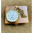 thumbnail image 3 of Vintage Nautical Brass Pocket Watch Elgin Look Collectible Antique Pocket Watch gift, 3 of 3