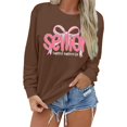 thumbnail image 3 of Zhanying Sweatshirt for Women Crew Neck Pullover Blouses Loose Fit Long Sleeve Fall Tops Sweaters Basic Tees, 3 of 6
