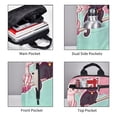 thumbnail image 3 of Honeii Cats On Broomstick Print Lightweight Backpacks,Carry on Backpack,Durable Backpack for School, Work & Travel, 3 of 7