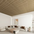 thumbnail image 5 of Art3d 24" x 48" Walnut PVC Drop Ceiling Tile 96 sq ft Coverage Area 12 Count, 5 of 8