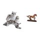 thumbnail image 5 of Figuras de búho,Figuras de búho,animales artificiales,artesanías,decoración del hogar,Figura en miniatura de búho moderna para dormitorio,Figura de caballo,Escultura de figura de caballo, 5 of 8