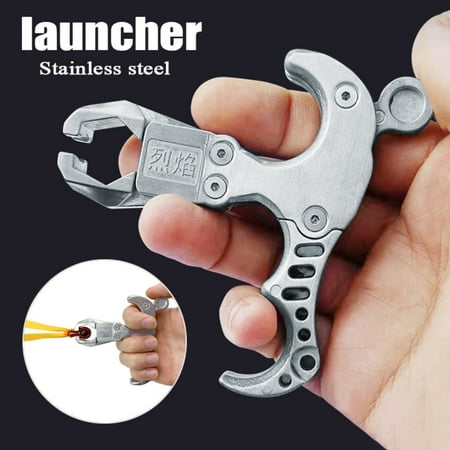 Runzkzy Fish Shooter Fish Dart Release Grip Fish Dart Marbles Dual-use All-metal Slingshot Trigger