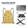 thumbnail image 3 of Kdxio Love Heart1 Print Drawstring Backpack Bag,Waterproof Draw String Back Sack, Gym Drawstring Bags Swim Bag For Unisex, 3 of 5