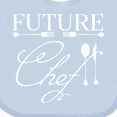thumbnail image 4 of Inktastic Future Chef with Silverware Boys or Girls Baby Bib, 4 of 4