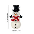 thumbnail image 3 of Neoargh Snowman Christmas LED Light, Christmas Resin Snowman Decorations for Indoor Holiday Tabletop Decorations Gifts, 3 of 6