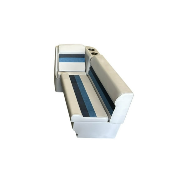 Horizon Manufacturing Premium Pontoon Furniture Set 3 PC Premium 023 AADK White/Navy/Blue