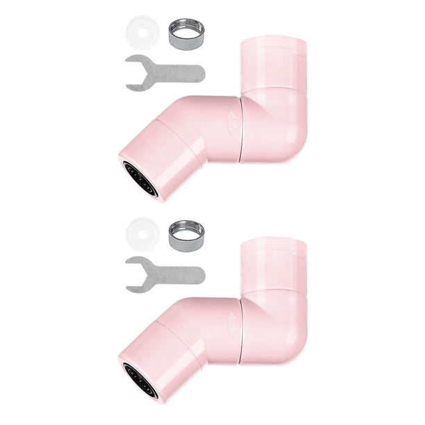 Monstrate Extensor de grifo de fregadero adaptador de cabeza de grifo de agua de baño Universal boquilla de caño Flexible accesorio de lavabo pieza de No.03 2piezas Monstrate CBP189310