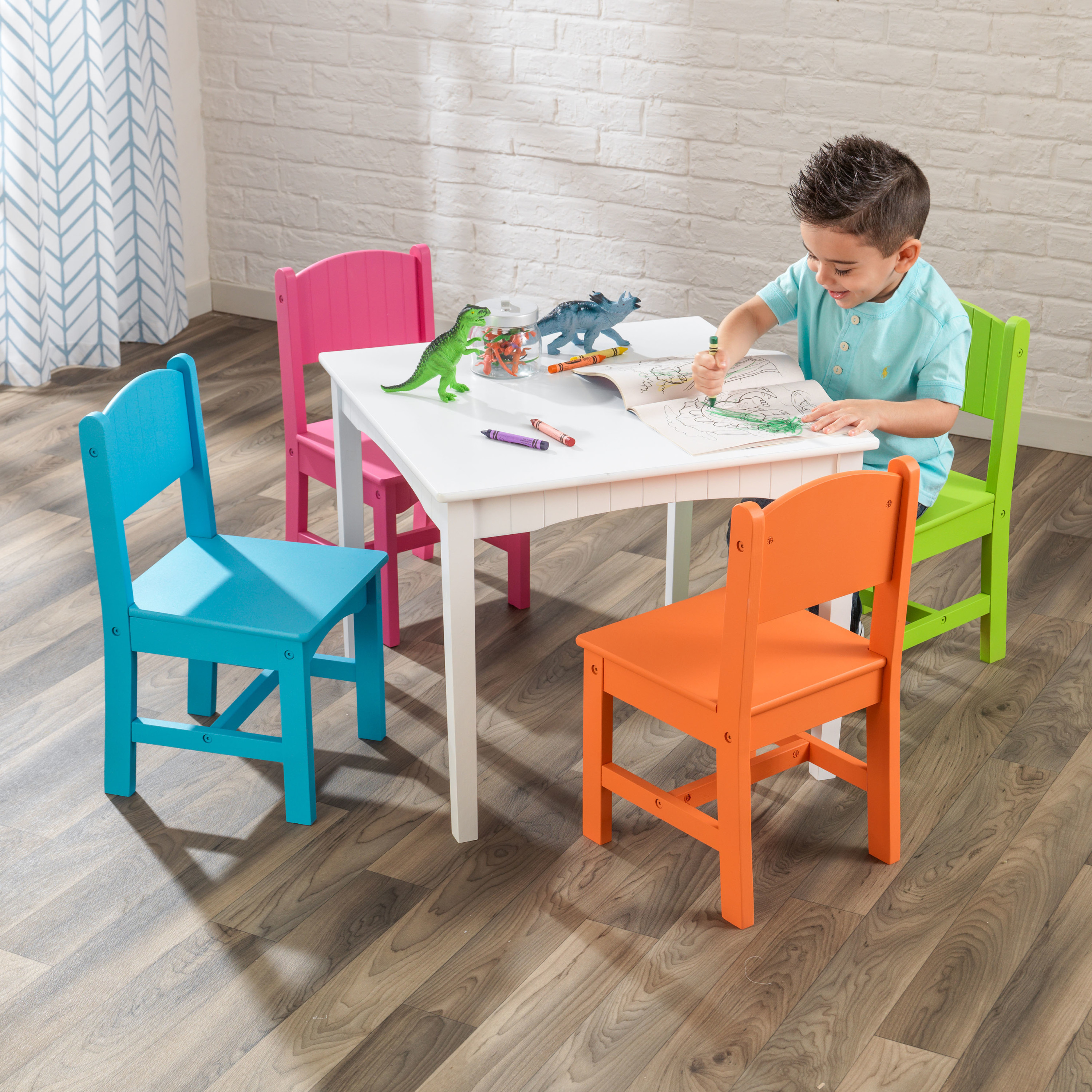 KidKraft Nantucket Table & 4 Chair Set, Bright - image 2 of 6