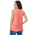 thumbnail image 2 of Woman Within Plus Size Perfect Sleeveless Shirred V-Neck Tunic, 2 of 6