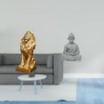 thumbnail image 2 of 2 Pieces Lion Figurine Monkey Statue Buddha Sculpture Resin Material for Desk Office Home Decoration, 2 of 8