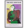 thumbnail image 3 of IDEA4WALL Framed Canvas Art Wall Decor The Red Armchair Master Aritst Pablo Picasso Oil Painting Expressionism Contemporary for Dorm Home Office - 16"x24", 3 of 4