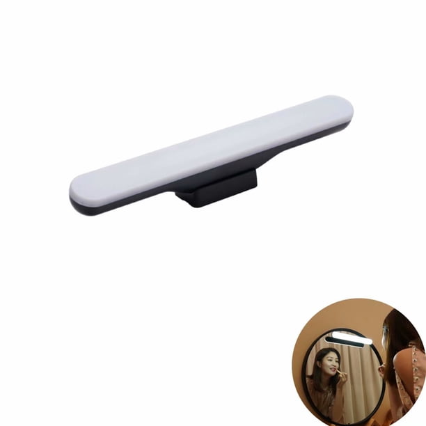 RV Lámpara de pared para baño, espejo inalámbrico, faros, perforación gratuita, LED, lámpara de escritorio, lámpara de escritorio recargable, espejo de baño, faro, atenuación de tres velocidades, luz blanca BRILLAR Rojo Verde