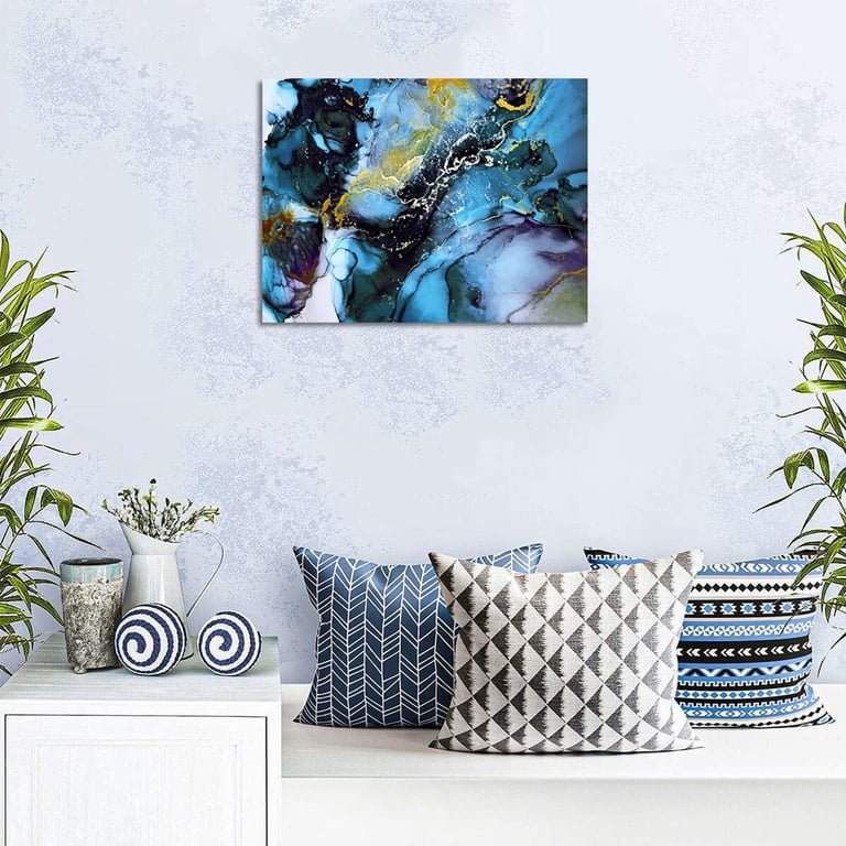 Abstract Ink Smudge Line Color Block Canvas Painting Nordic Posters and Prints Wall Art Pictures Living Room Home Decor No Frame Buy cheaply on