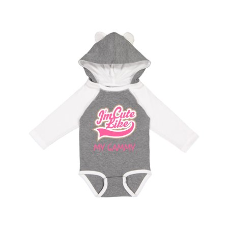 

Inktastic Cute Like My Gammy Gift Baby Girl Long Sleeve Bodysuit