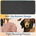 thumbnail image 4 of Dachshund Printed Square Desk Mat Mousepad, 8.3x9.8 Inch, Non-Slip Rubber Bottom, Suitable for Office and Gaming, 4 of 6