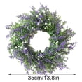thumbnail image 2 of Guirnalda de lavanda artificial Oficina en casa Puerta de entrada Colgante Adorno floral Decoración Corona falsa Inevent HA9043-00B, 2 of 6