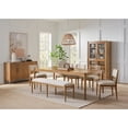 thumbnail image 2 of Modern Wood Display Cabinet Dining Storage Bookcase Fully Assembled Brown, 2 of 10