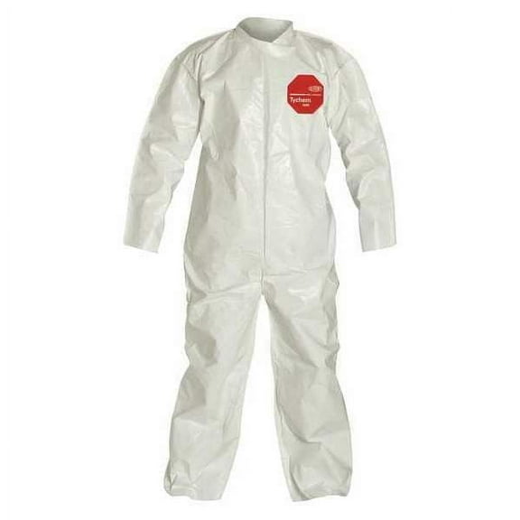 Dupont Coveralls,3XL,White,Tychem(R) 4000,PK12 SL120BWH3X001200