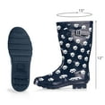 thumbnail image 2 of Norty Women's Hurricane Rain Boots – Waterproof Mid-Calf Length 11 inch Rubber Winter Spring and Garden Boots - runs a 1/2 size large, 2 of 6