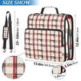 thumbnail image 2 of FORMRS Zipper Binder with Shoulder Strap 2-inch Ring 500 Sheet Capacity File Bag, Red Tartan, 2 of 5