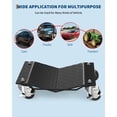 thumbnail image 5 of Car Wheel Dolly Set – 4 Pack Heavy Duty – 6000 lb Total Capacity – 360° Rotating Lockable Casters – Cars, Trucks, Trailers, Motorcycles & Boats – Black, 5 of 5