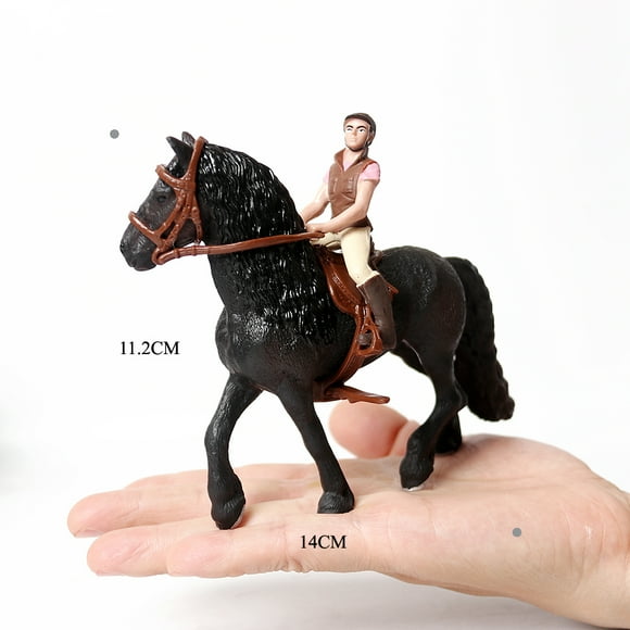 Horse Playset Animal Figurines Equestrian Rider Action Figure Farm Plastic Animals Toy Horses Novel Children Toys for Kids Gifts