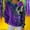03 Purple, variant on YueHuiYing Women's Fashionable Loose Casual Carnival Day Printed Long Sleeved Round Neck Sweatshirt Top