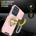 thumbnail image 4 of for Motorola Moto G Stylus 5G 2025/2026, Military Grade Shockproof Bumper Rugged Rotating Stand Ring Holder Anti-Scratch Magnetic Cover Compatible with Car Mount Case,Pink, 4 of 11