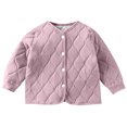 thumbnail image 3 of ameIAEA Toddler Baby Fall Winter Warm Coat Kids Boys Girls Long Sleeve Button Down Jackets, 3 of 4