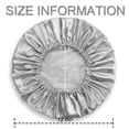 thumbnail image 3 of shower caps for women reusable waterproof 4 Pack large shower cap,EVA Hair Caps Double Waterproof Layers Shower Cap for Women Hair Protection., 3 of 5